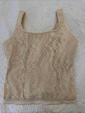 Cocomo Cream Lace Camisole Tank PXL